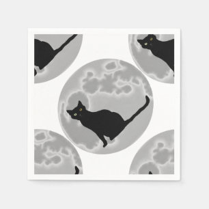 Serviette En Papier Le chat noir
