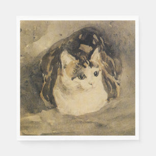 Serviette En Papier Le chat (par Gwen John)