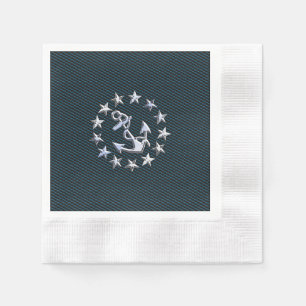 Serviette En Papier Le chrome bleu aiment le gril des véhicules à