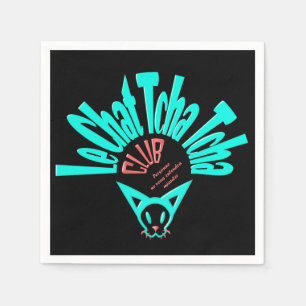 Serviette En Papier Le club Chat Tcha Tcha