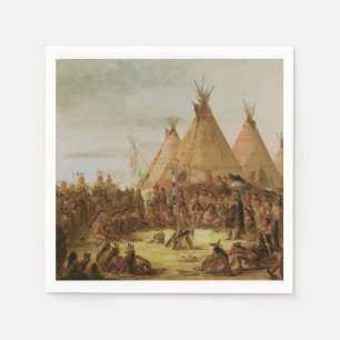 Serviette En Papier Le Conseil de guerre de Sioux