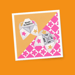 Serviette En Papier Le Cootie Catcher Party des années 90 de Preppy