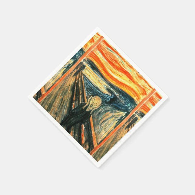Serviette En Papier Le cri d'Edvard Munch (Coin)