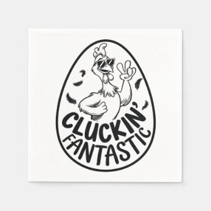 Serviette En Papier Le Design Humoristique Fantastique Du Poulet De Cl