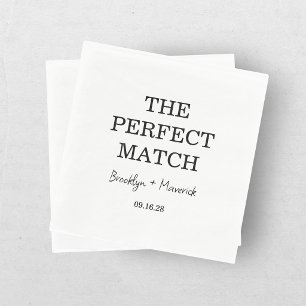 Serviette En Papier Le Dîner de Répétition de Mariage The Perfect Matc
