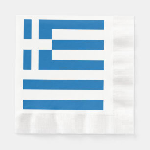 Serviette En Papier Le drapeau national de la Grèce