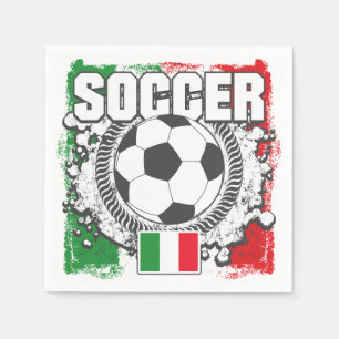 Serviette En Papier Le football Italie