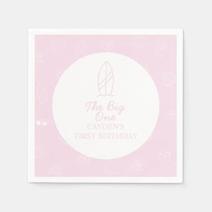 Serviette En Papier Le gâteau d'anniversaire sur planche de surf The B