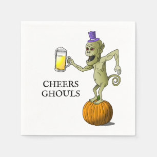 Serviette En Papier Le goule applaudit pour Halloween