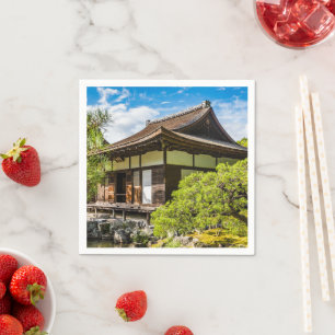 Serviette En Papier Le hondo ou la salle principale à Ginkaku-Ji, Kyot