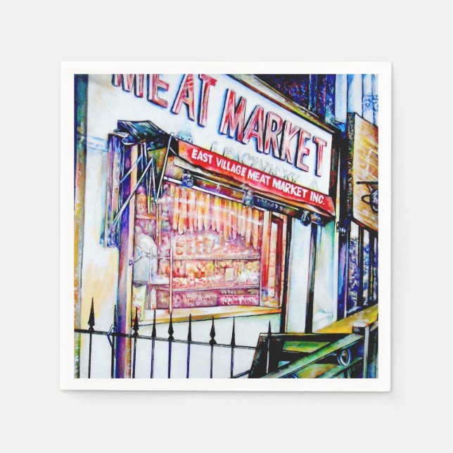 Serviette En Papier Le jardin de la sagesse de l'East Village (Devant)