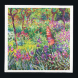 Serviette En Papier Le jardin d'Iris à Giverny par Claude Monet<br><div class="desc">S'il vous plaît visitez mon magasin pour un design plus intéressant et plus de choix de couleurs. => zazzle.com/iwheels*</div>