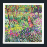 Serviette En Papier Le jardin d'Iris à Giverny par Claude Monet<br><div class="desc">S'il vous plaît visitez mon magasin pour un design plus intéressant et plus de choix de couleurs. => zazzle.com/iwheels*</div>