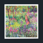 Serviette En Papier Le jardin d'Iris à Giverny par Claude Monet<br><div class="desc">S'il vous plaît visitez mon magasin pour un design plus intéressant et plus de choix de couleurs. => zazzle.com/iwheels*</div>