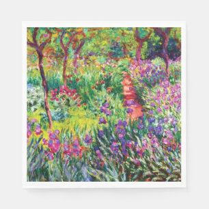 Serviette En Papier Le jardin d'Iris à Giverny par Claude Monet