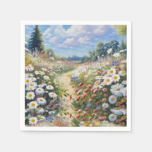 Serviette En Papier Le langage des fleurs