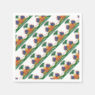 Serviette En Papier Le manteau du Haïti des bras