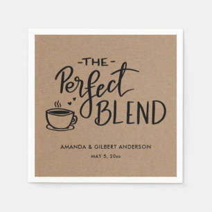 Serviette En Papier Le Mariage de papier Kraft pour café de mélange pa