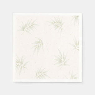 Serviette En Papier Le Mariage du Jardin de Bambou Impérial Tropical