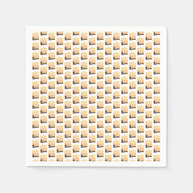 Serviette En Papier Le Meilleur Papa du Monde (Devant)