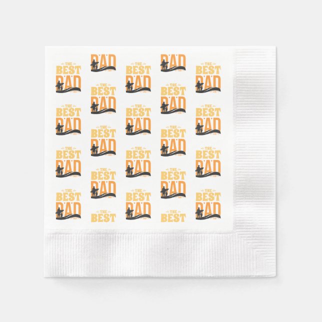Serviette En Papier Le Meilleur Papa du Monde (Devant)
