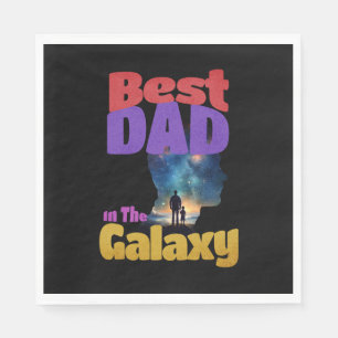 Serviette En Papier Le Meilleur Père Dans La Galaxie