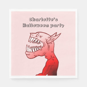 Serviette En Papier Le merveilleux goule de Halloween