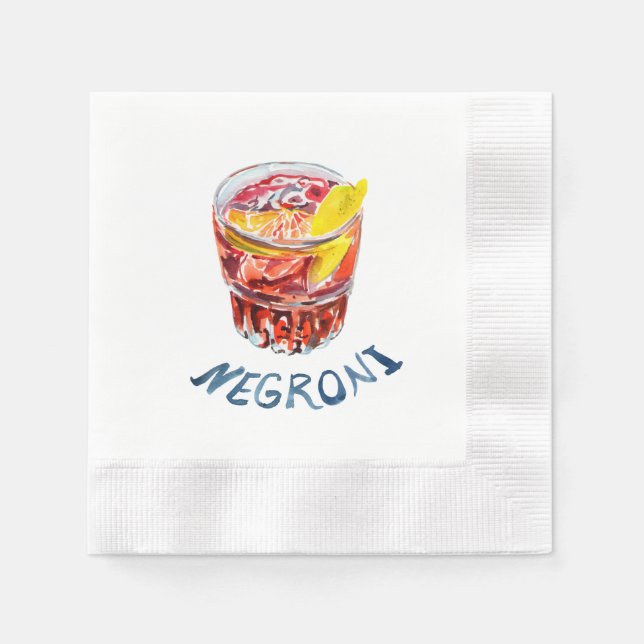 Serviette En Papier Le Negroni (Devant)