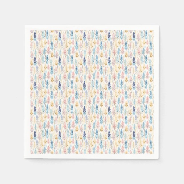 Serviette En Papier Le Papillon Est Une Fleur Volante (Devant)