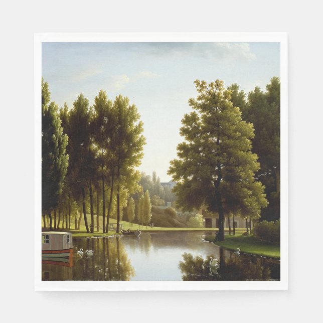 Serviette En Papier Le Parc de Mortefontaine (par Bidaud) (Devant)