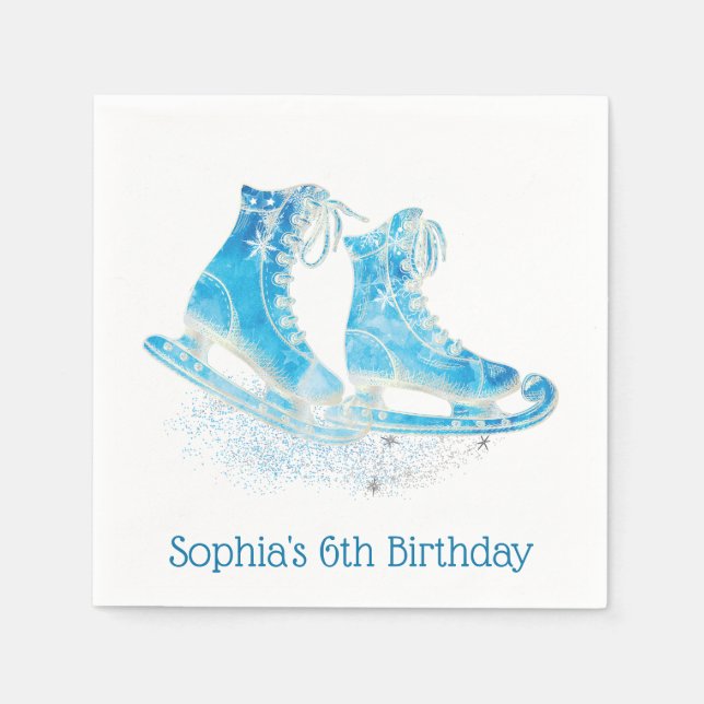Serviette En Papier Le patinage sur glace personnalise la Parties scin (Devant)