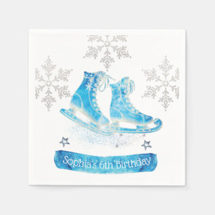 Serviette En Papier Le patinage sur glace personnalise la Parties scin