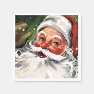 Serviette En Papier Le père noël de ondulation