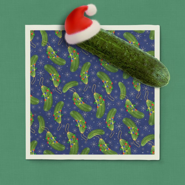 Serviette En Papier Le pickle de Noël (Créateur téléchargé)