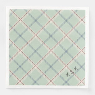 Serviette En Papier Le plaid de tartan de famille de Griffith signent