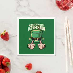 Serviette En Papier Le plus grand Humour irlandais du monde Leprechaun