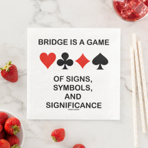 Serviette En Papier Le Pont Est Un Jeu De Signes Symboles Significatio