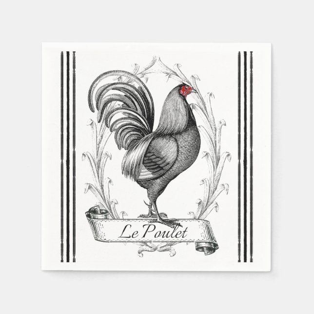 Serviette En Papier Le Poulet (Devant)