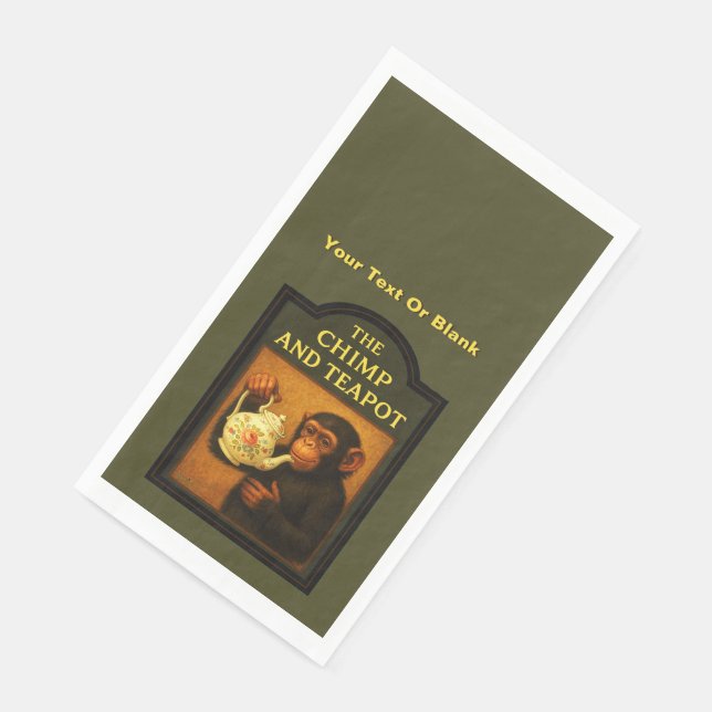Serviette En Papier Le Pub De Chimp Et Teapot (Coin)