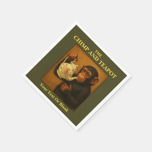 Serviette En Papier Le Pub De Chimp Et Teapot (Coin)