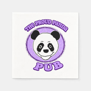 Serviette En Papier Le Pub du Panda Fier