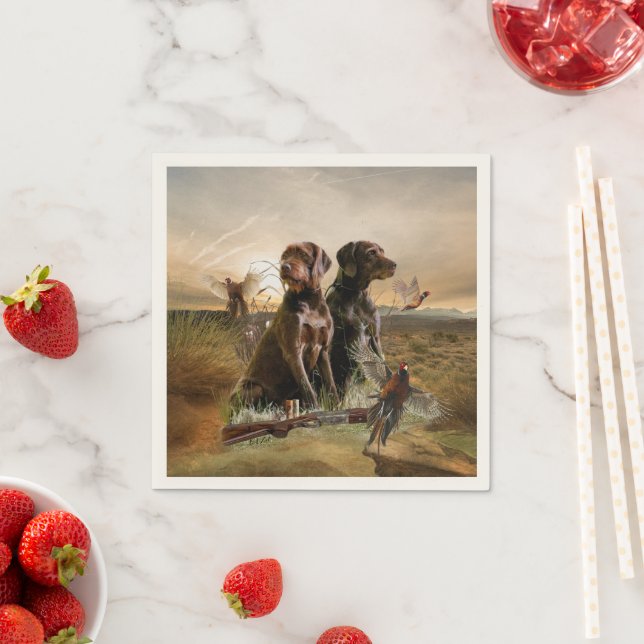 Serviette En Papier Le Pudelpointer (En situation)