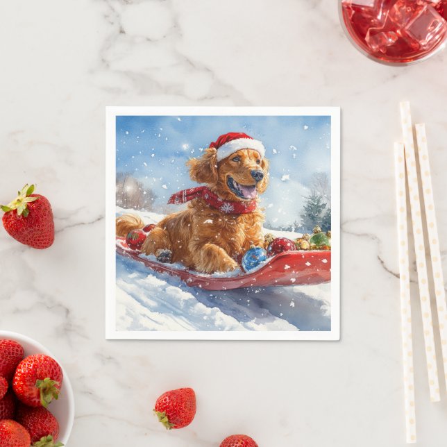 Serviette En Papier Le Red Setter irlandais dans la boue Laisser il ne (En situation)