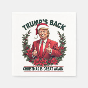 Serviette En Papier Le retour de Noël de Trump à Père Noël