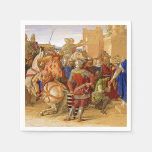 Serviette En Papier Le roi Arthur et les chevaliers de la table ronde