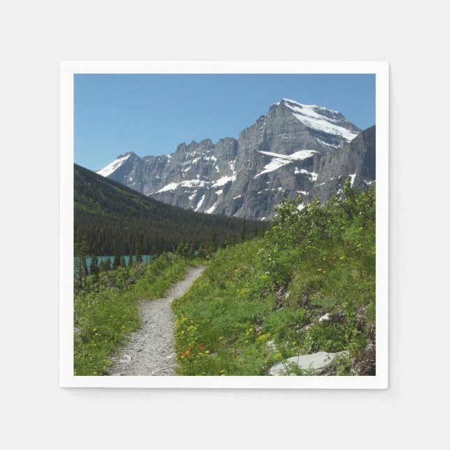 Serviette En Papier Le sentier du lac Josephine avec la guilde du mont (Devant)