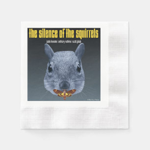 Serviette En Papier Le silence des écureuils - une parodie