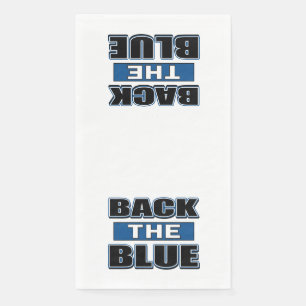 Serviette En Papier Le soutien bleu à la police