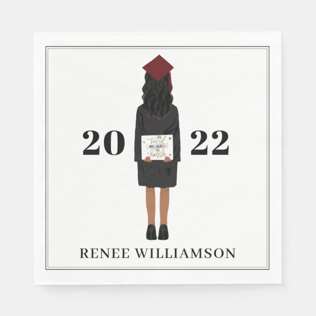 Serviette En Papier Le Tassel valait le coup du Hassle Graduation Part (Devant)