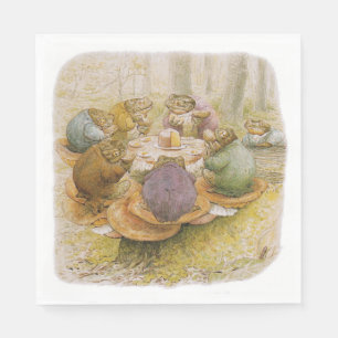 Serviette En Papier Le Tea Party des crapauds (par Beatrix Potter)